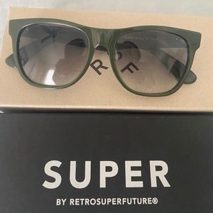 RetroSuperFuture Forest Green Sunglasses